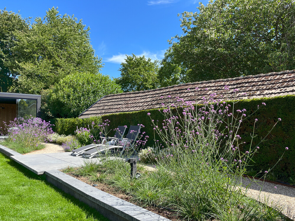 Moderne en onderhouds-vriendelijke tuin