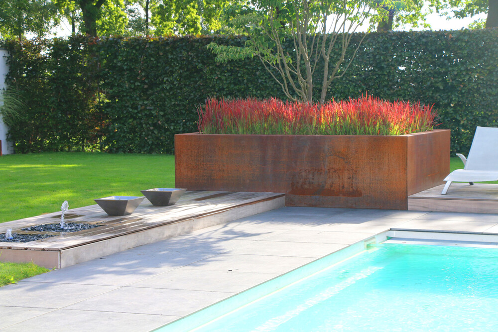 Luxe zwembadtuin