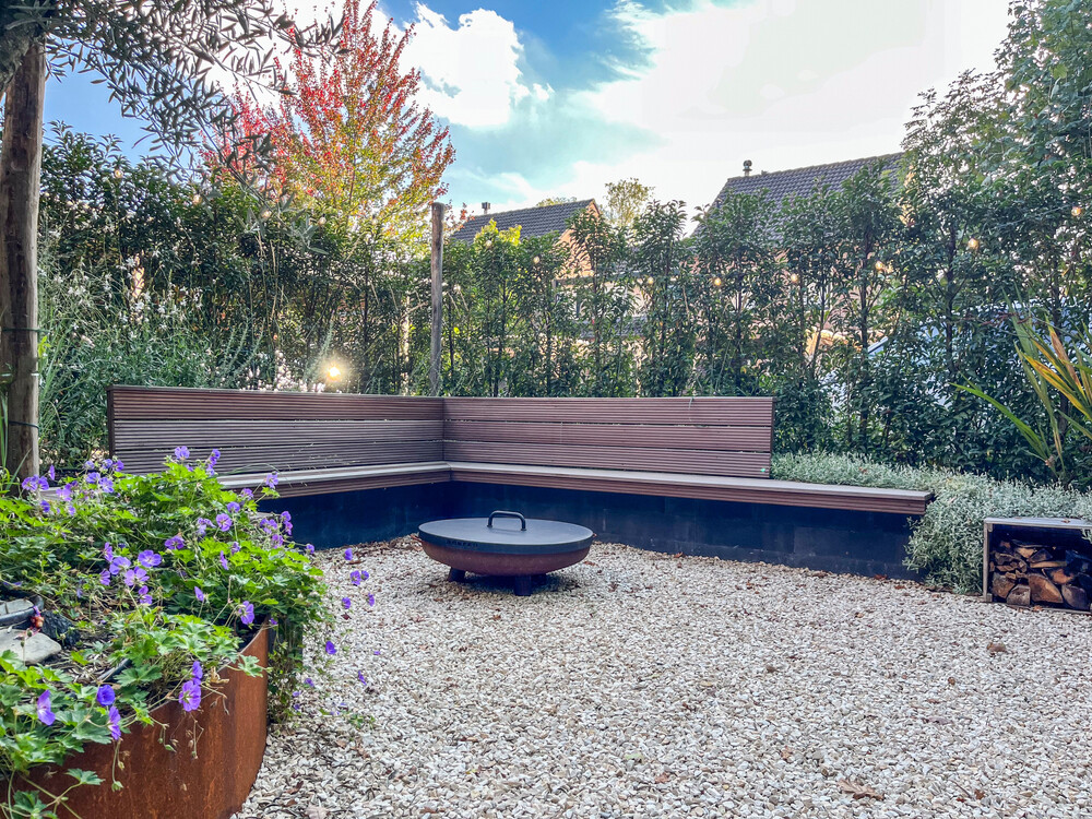 Vakantie tuin aan de bosrand