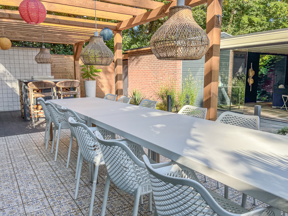 Vakantie tuin aan de bosrand