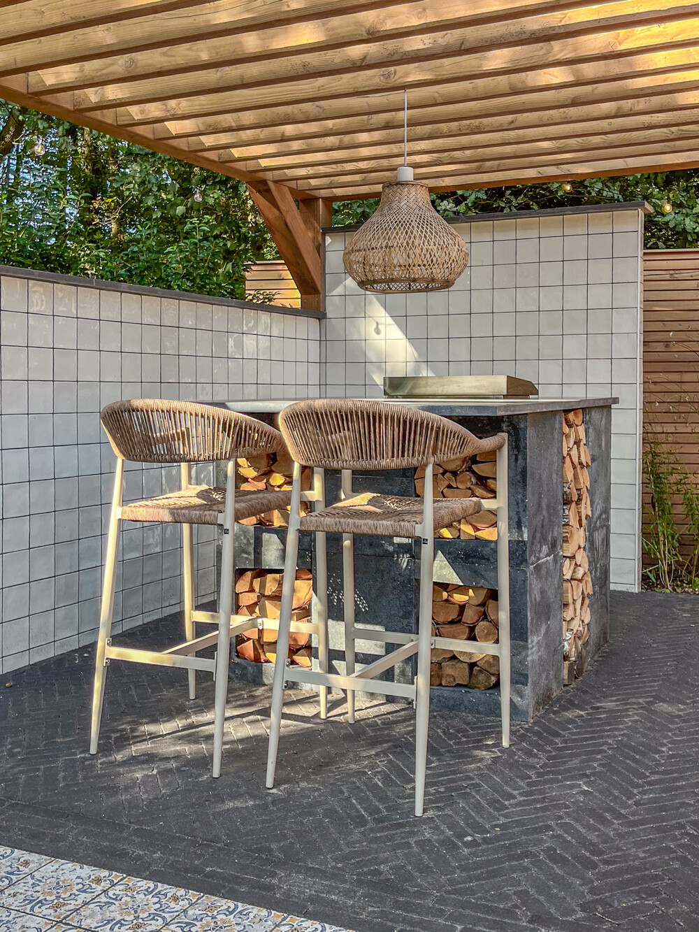 Vakantie tuin aan de bosrand