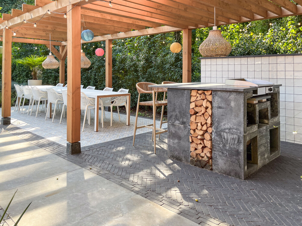 Vakantie tuin aan de bosrand