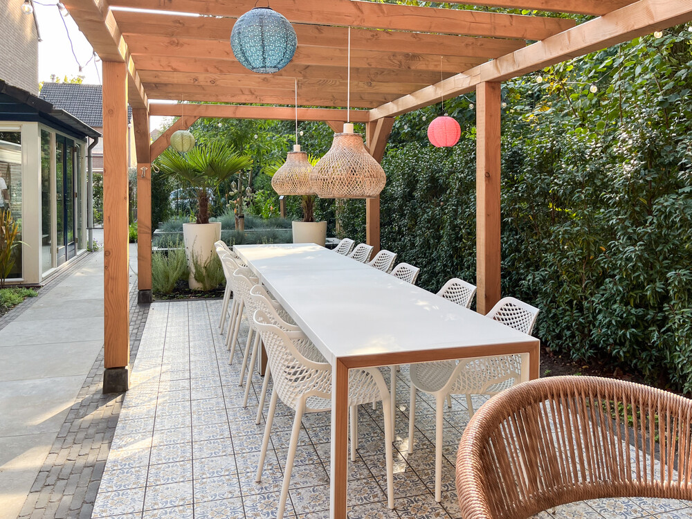 Vakantie tuin aan de bosrand