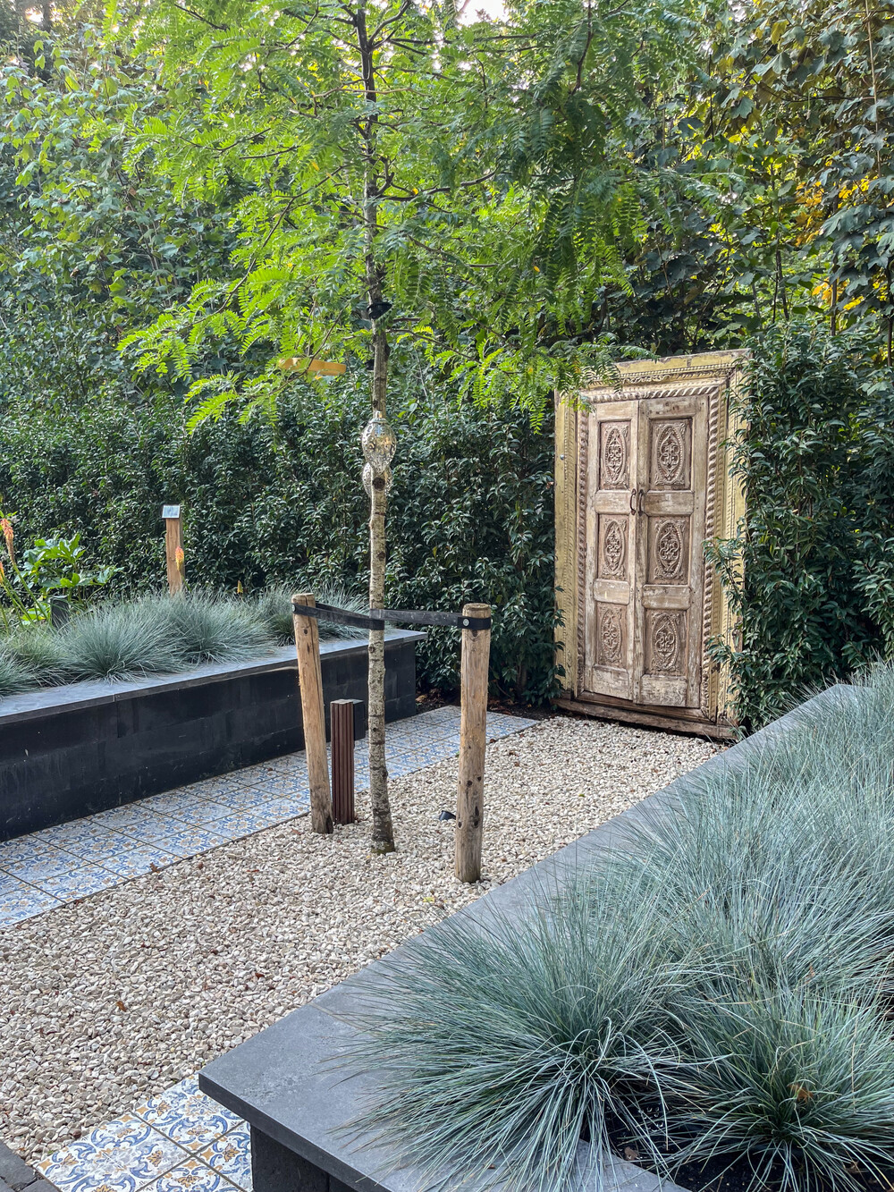 Vakantie tuin aan de bosrand