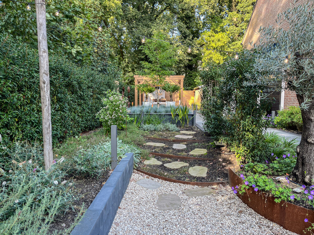 Vakantie tuin aan de bosrand
