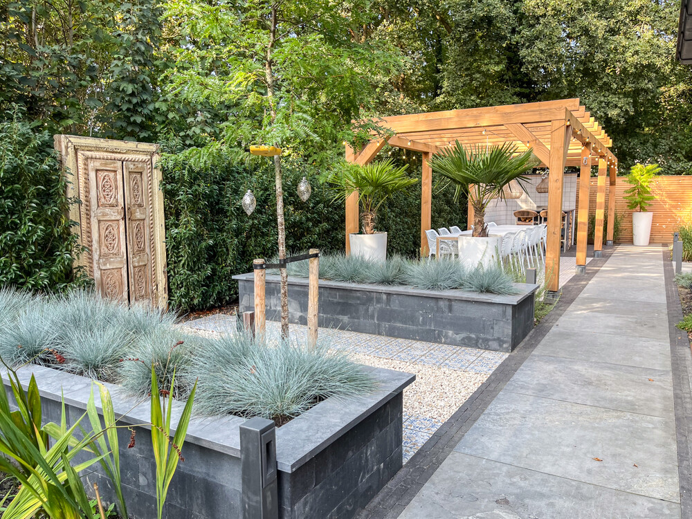 Vakantie tuin aan de bosrand