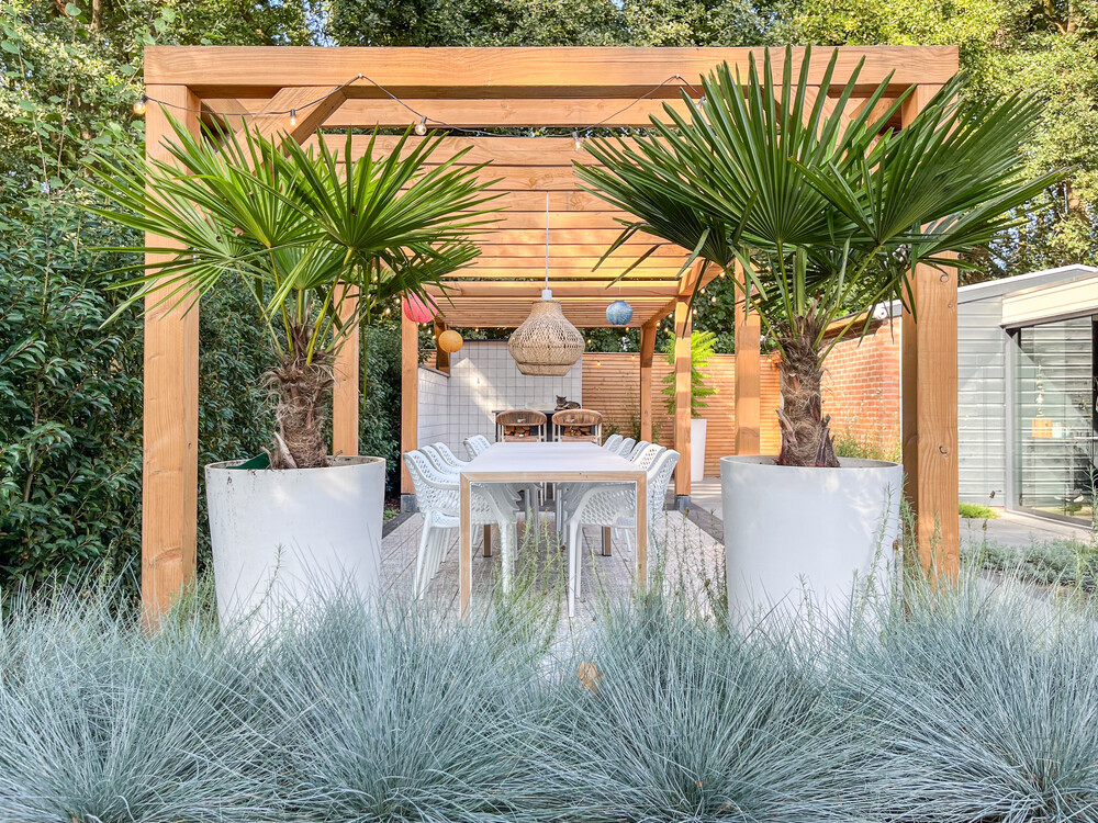Vakantie tuin aan de bosrand