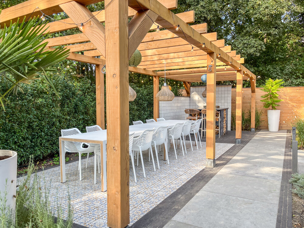 Vakantie tuin aan de bosrand
