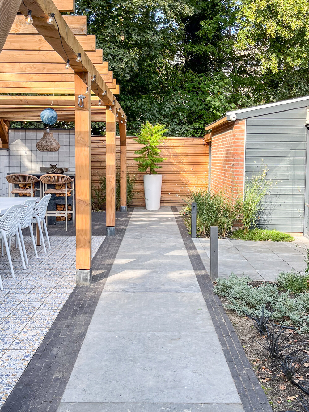 Vakantie tuin aan de bosrand