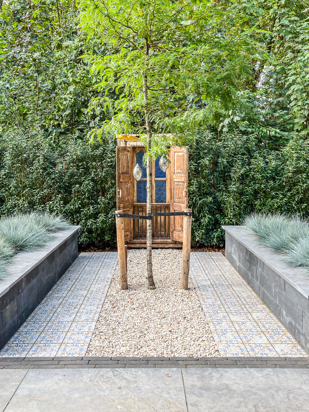Vakantie tuin aan de bosrand