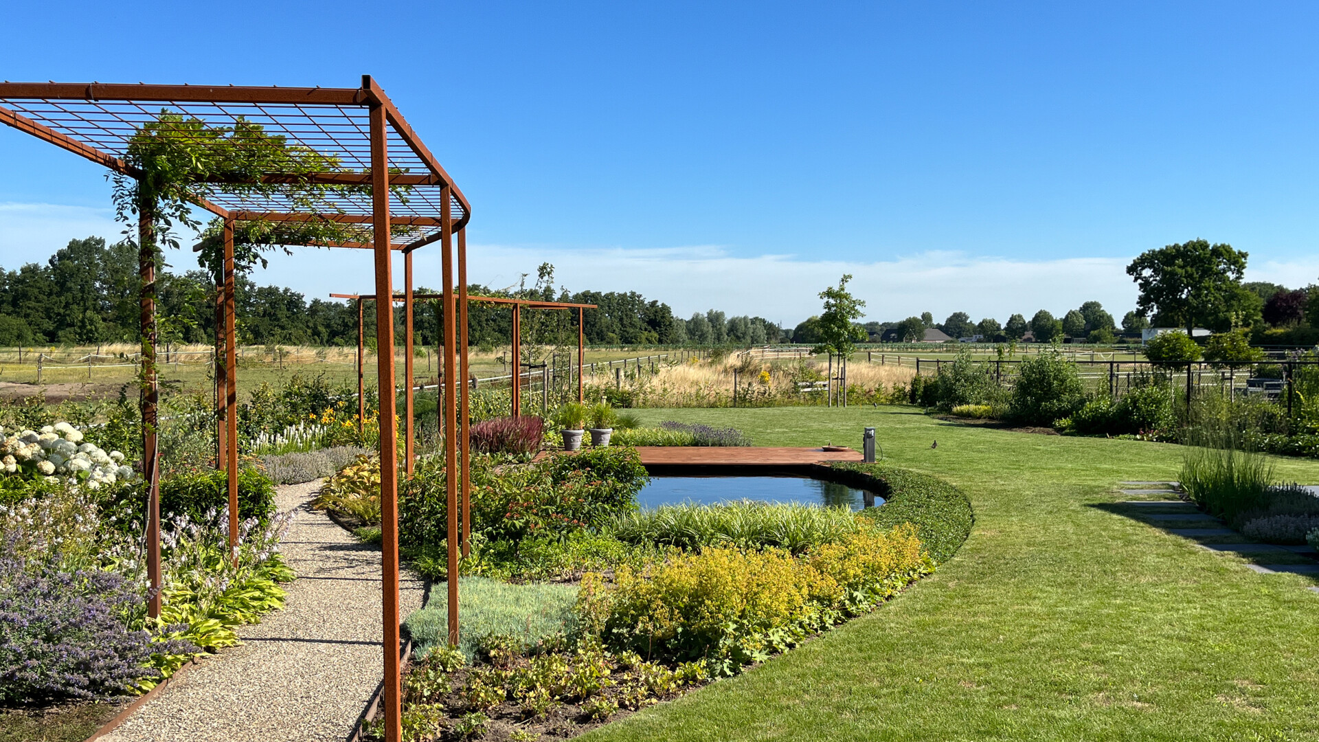 Algemene foto project Tuin met vergezicht